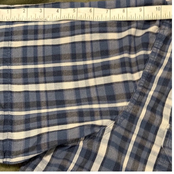 Carhartt Mens 3XL Tall Loose Fit Plaid Short Sleeve Work Shirt Button Up - Picture 5 of 8